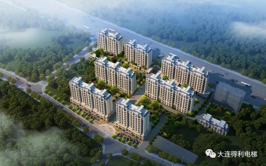 得利電梯成功攜手大連百航置業(yè)集團(tuán)公司，助力名仕華庭打造高端住宅開發(fā)項(xiàng)目
